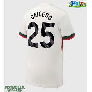 Chelsea Moises Caicedo #25 Bortatröja 2025-26 Kortärmad
